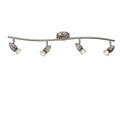 LED Deckenstrahler CARO, GU10, 4x5W, 2700K, Chrom matt