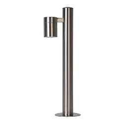 LED Outdoor Pollerleuchte ARNE, Ø 6,3 cm, GU10, 1x5W, 2700K, IP44, Chrom matt