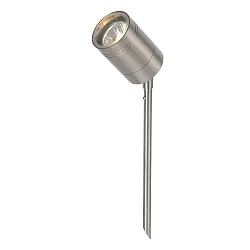 gorund spike luminaire ARNE LED round, with plug GU10 IP44, chrome matt