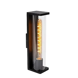 Outdoor Wandleuchte SLIGO, 1xE27, IP65, 10x14,2x39,2cm -schwarz