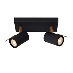 LED Deckenstrahler GRONY, GU10, 2x5W 2200K/3000K, dimmbar, schwarz