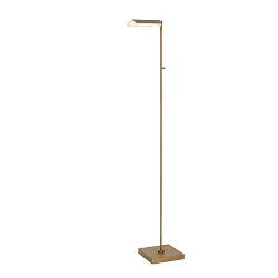 floor lamp AARON LED IP20, gold matt, brass dimmable