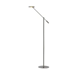 floor lamp ANSELMO LED round, rotatable IP20, chrome matt dimmable