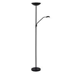 floor lamp ZENITH LED swivelling IP20, black dimmable