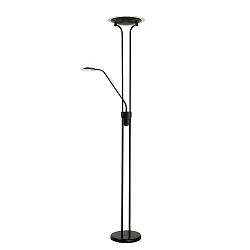 floor lamp CHAMPION LED round, flexible IP20, black dimmable