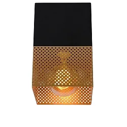 ceiling luminaire RENATE square E27 IP20, gold matt, brass, black