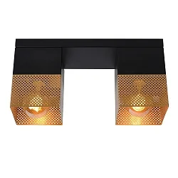 Deckenleuchte RENATE, 2xE27, Gold matt, Messing