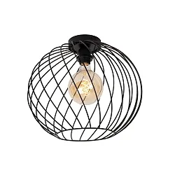 ceiling luminaire DANZA round E27 IP20, black