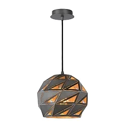 pendant luminaire MALUNGA round E27 IP20, grey
