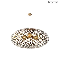 pendant luminaire WOLFRAM E27 IP20, brass dimmable