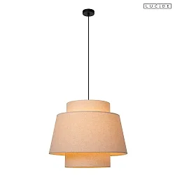 pendant luminaire TRIBUTE E27 IP20, beige, black dimmable