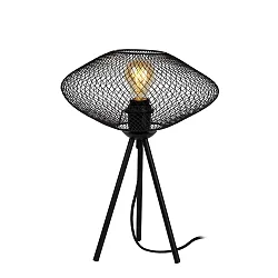 table lamp MESH oval E27 IP20, black 