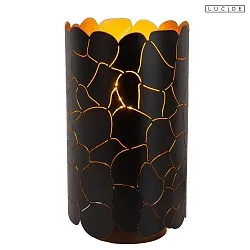 table lamp ALMELO E27 IP20, brass, black 
