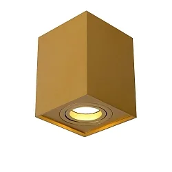 spot TUBE square GU10 IP20, gold matt, brass