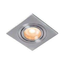 recessed luminaire TUBE square GU10 IP20, chrome matt