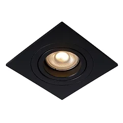 recessed luminaire TUBE square, swivelling GU10 IP20, black