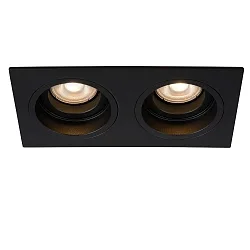 Einbaustrahler EMBED, 2xGU10, schwarz