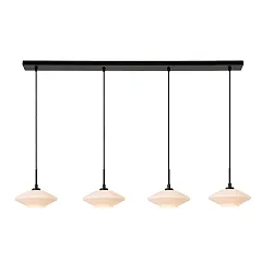 Pendelleuchte TREVOR, 4-flammig, 4x G9, IP20, dimmbar, opal