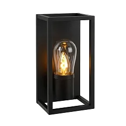 wall luminaire CARLYN square E14 IP54, black matt