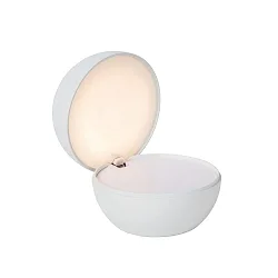 battery table lamp CLIPPER IP20, white 