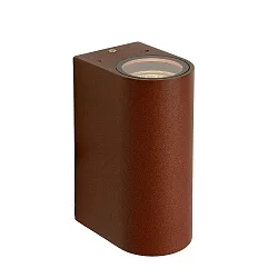 spot BOOGY 2 flames GU10 IP44, rust dimmable