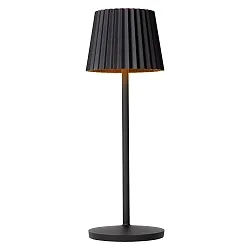 LED Akku-Tischleuchte JUSTINE, 2W, 2700K, 210lm, IP54, dimmbar, schwarz