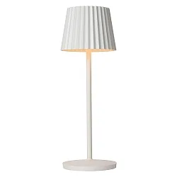 LED Akku-Tischleuchte JUSTINE, 2W, 2700K, 210lm, IP54, dimmbar, weiß