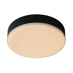 LED Deckenleuchte CERES Badleuchte, Ø 21,5 cm, 1x30W, 3000K, IP44, dimmbar, schwarz