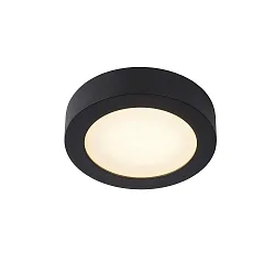 LED Deckenleuchte BRICE Badleuchte, Ø 18 cm, 1x12W, 3000K, IP44, rund, dimmbar, schwarz