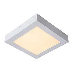 LED Deckenleuchte BRICE Badleuchte, 1x20W, 3000K, IP44, eckig, dimmbar, weiß