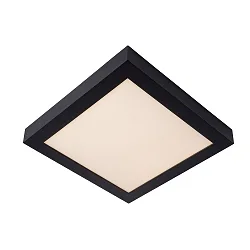 LED Deckenleuchte BRICE Badleuchte, 1x30W, 3000K, IP44, eckig, dimmbar, schwarz