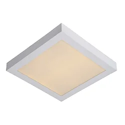 LED Deckenleuchte BRICE Badleuchte, 1x30W, 3000K, IP44, eckig, dimmbar, weiß