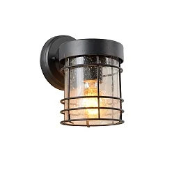 LED Outdoor Wandleuchte KEPPEL, 1xE27, IP23, schwarz