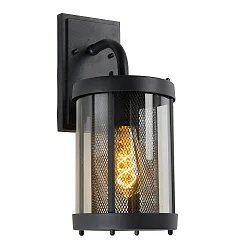 wall luminaire MAKKUM round E27 IP23, black