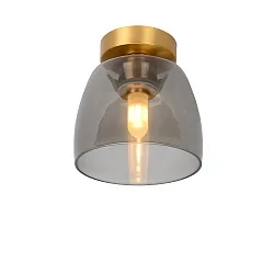 ceiling luminaire TYLER round G9 IP44, gold matt, brass