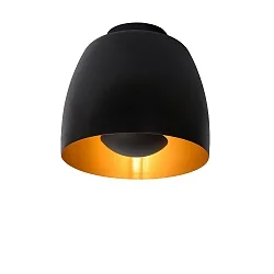 ceiling luminaire NOLAN E27 IP20, gold matt, brass, black