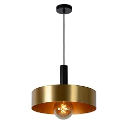 pendant luminaire GIADA round E27 IP20, gold matt, brass, black