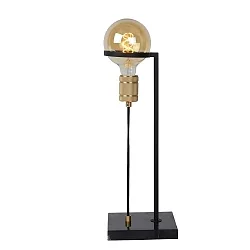 table lamp OTTELIEN square E27 IP20, gold matt, brass, black 