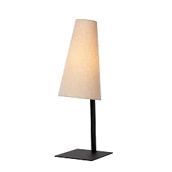 table lamp GREGORY square E27 IP20, beige, black 