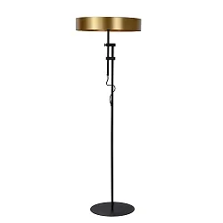 floor lamp GIADA 2 flames, round E27 IP20, gold matt, brass, black 