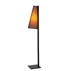 floor lamp GREGORY square E27 IP20, black 