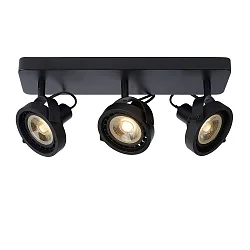 LED Deckenstrahler TALA, GU10, 3x12W 2200K/3000K, dimmbar, schwarz