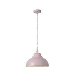 pendant luminaire ISLA round E14 IP20, pink dimmable