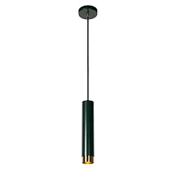 pendant luminaire FLORIS cylindrical GU10 IP20, gold matt, brass, black