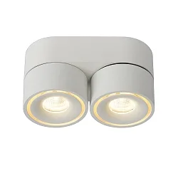 LED Deckenstrahler YUMIKO, Ø 7,8 cm, 2x8W, 2700K, dimmbar, weiß