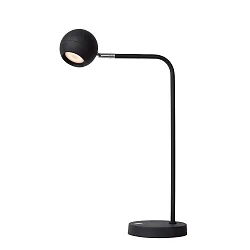 LED Akku-Schreibtisch-Leuchte COMET, IP20, 3W 2700K 240lm 120°, mit USB-C-Kabel, drehbar, 3-Step dimmbar, schwarz