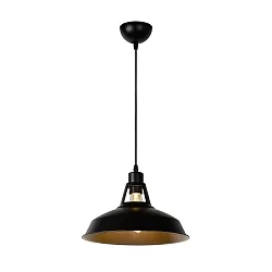 pendant luminaire BRASSY BIS round E27 IP20, black
