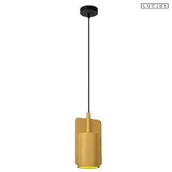 pendant luminaire NINJA E27 IP20, yellow, black dimmable