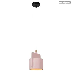 pendant luminaire NINJA E27 IP20, pink, black dimmable
