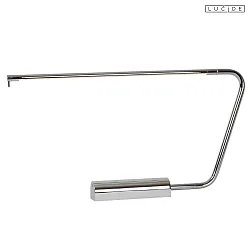 LED Design-Schreibtisch-Leuchte MADISON DTW, IP20, 6.5W 2600K/2800K 300lm 120°, CRi>90, 2x drehbar, dim-to-warm, chrom